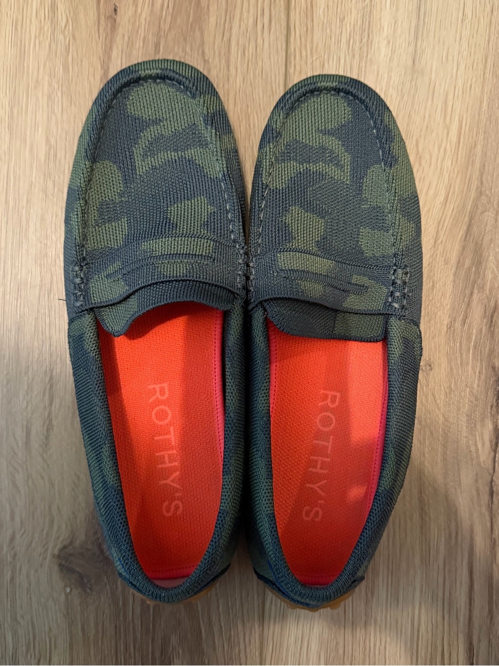 Rothy’s Driver - green camouflage - size 9.5